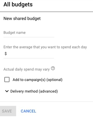 Using Shared Budgets 2