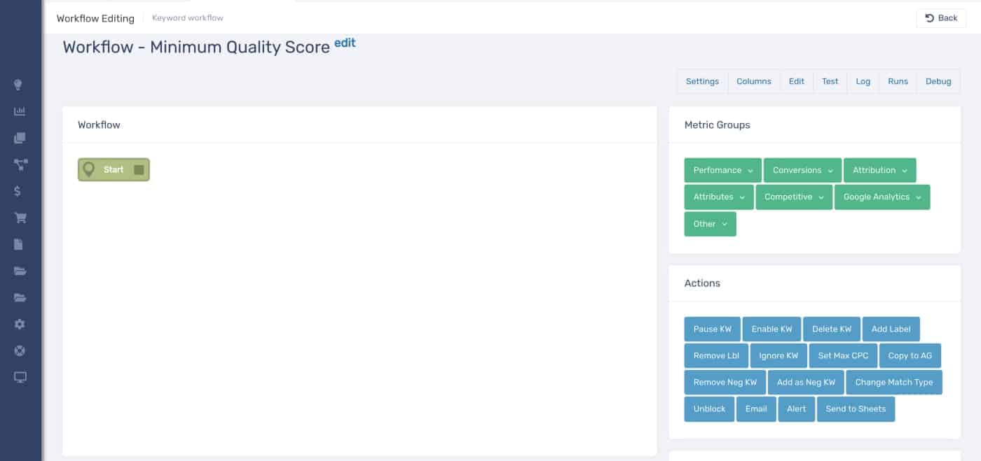 Google Ad Charity Campaign Workflows